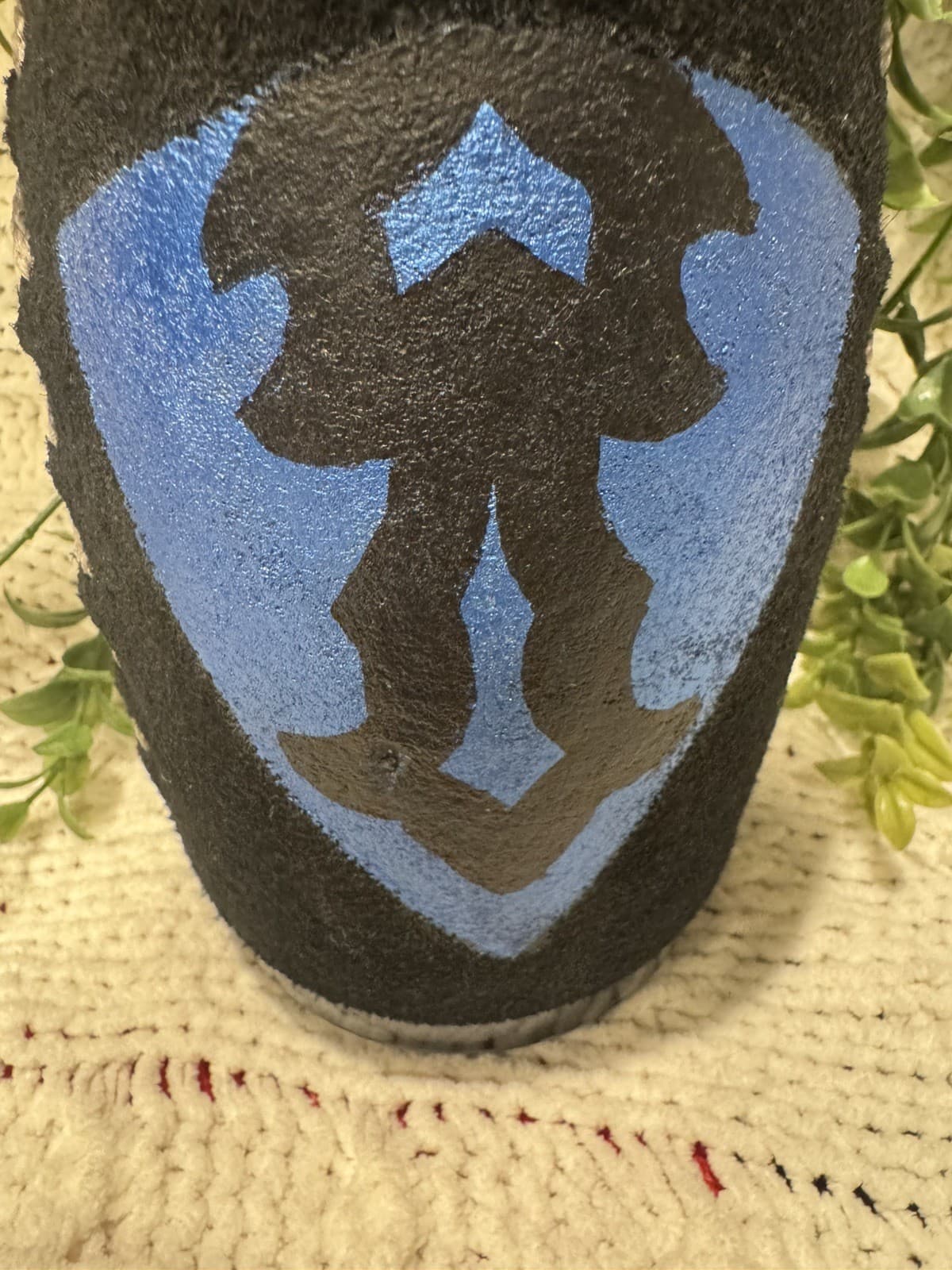 Handcrafted One-of-a-Kind Black Leather Wrapped Bottle  Another Realm Las Vegas 2