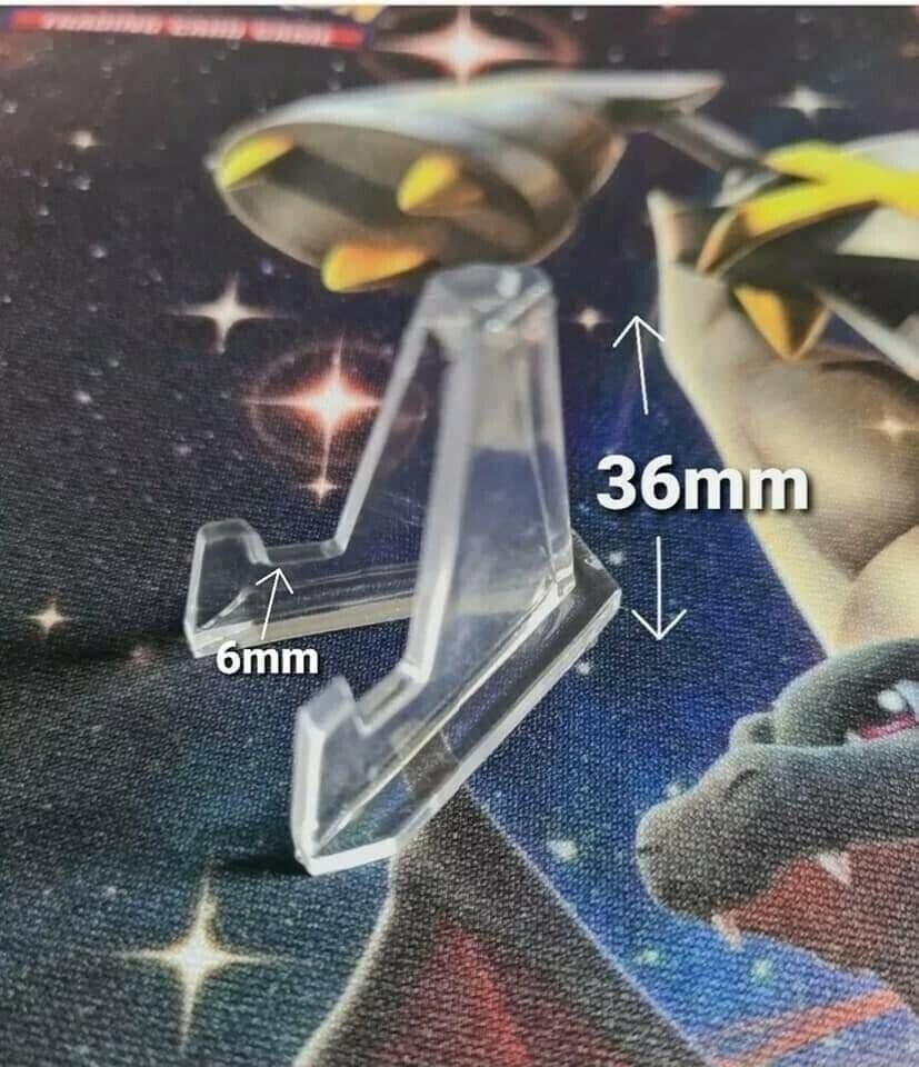 * 20 DISPLAY EASEL STANDS FOR Small Knives Challenge Coin Holders CLEAR ACRYLIC 2