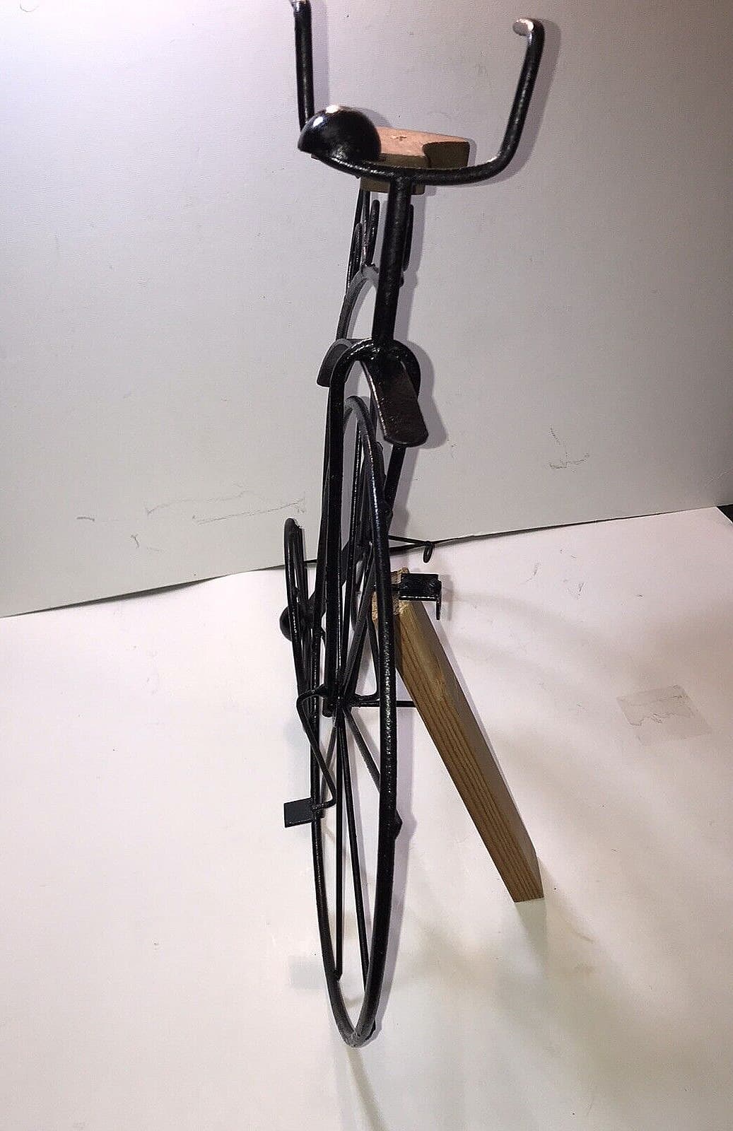 Tall Wrought Iron (Welded Wire) Early Bicycle Decor For Outside Or Pub Wall 5