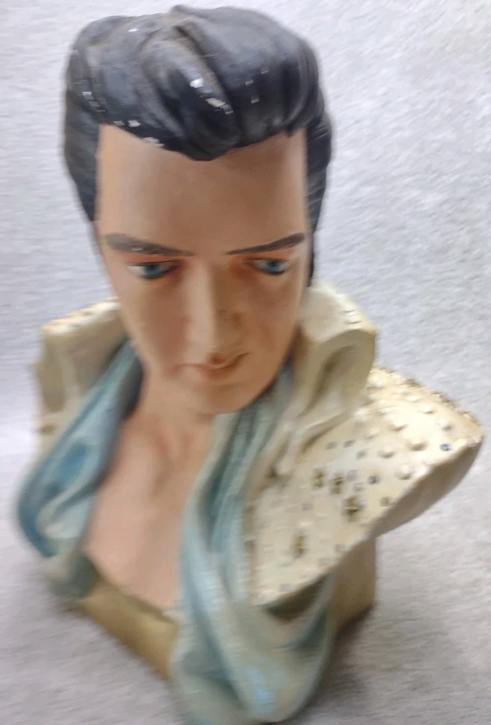 ELVIS PRESLEY BUST Chalkware Life Size Rare 2