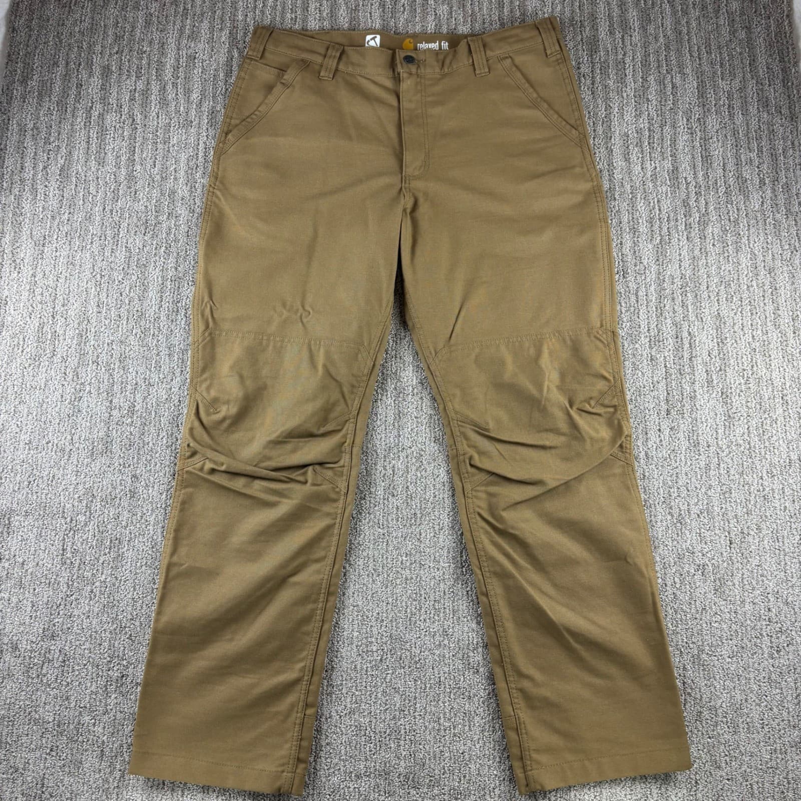 NEW Carhartt Full Swing Canvas Work Pants Men's 38x32 Brown 102812 Relaxed Fit 2