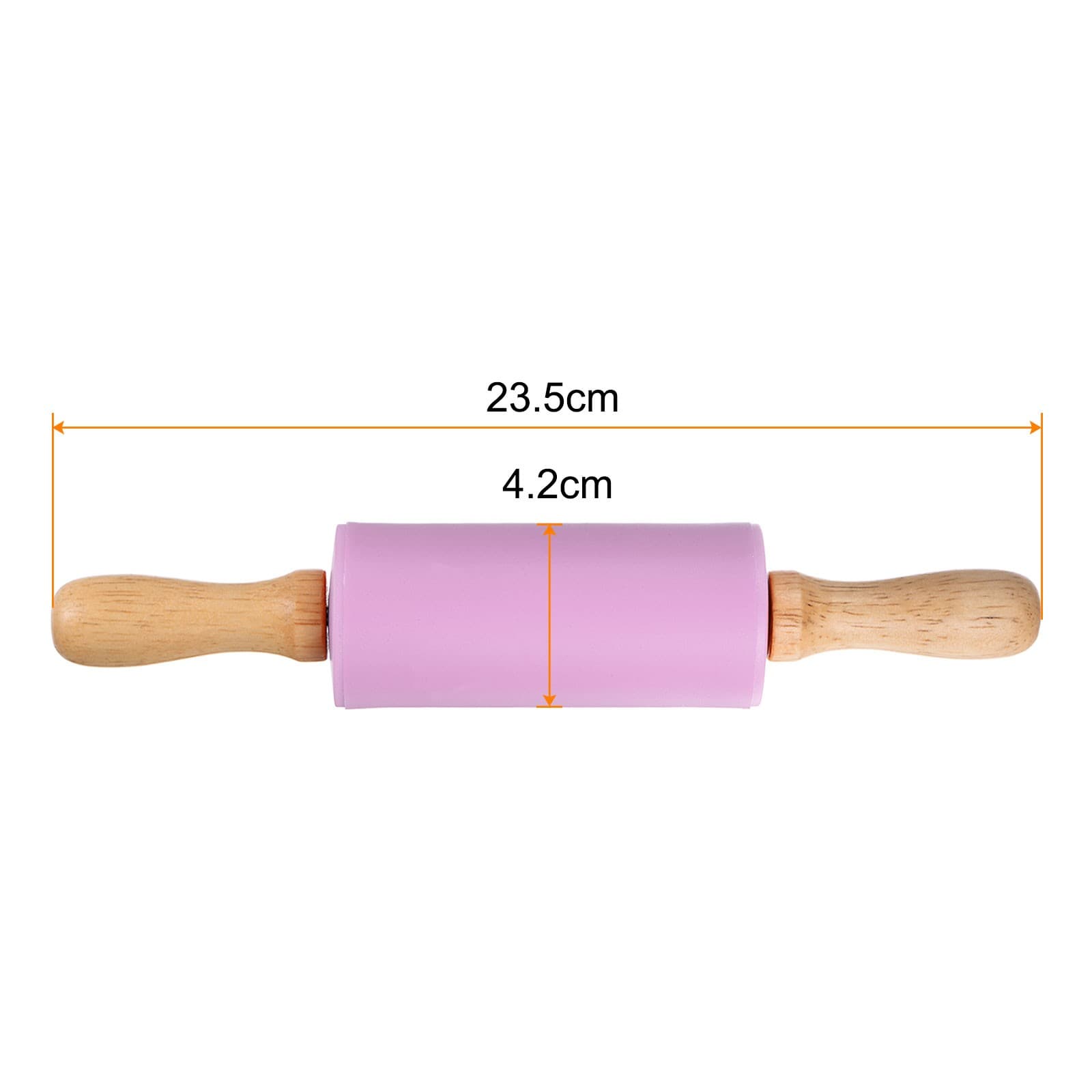 Silicone Rolling Pins for Baking 23.5cm x 4.2cm Purple New 2