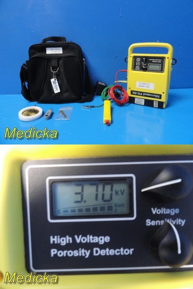McGan Micromed PD-8K High Voltage Porosity Detector W/ Probe Attachments ~ 38082