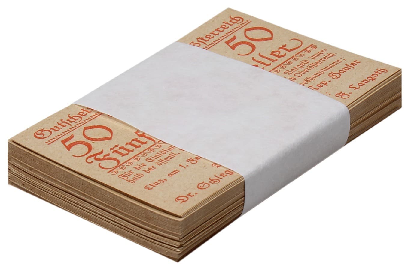 Austria - Land Oberoesterreich 50 Heller, 1921, P-S121, UNC X 100 PCS Bundle