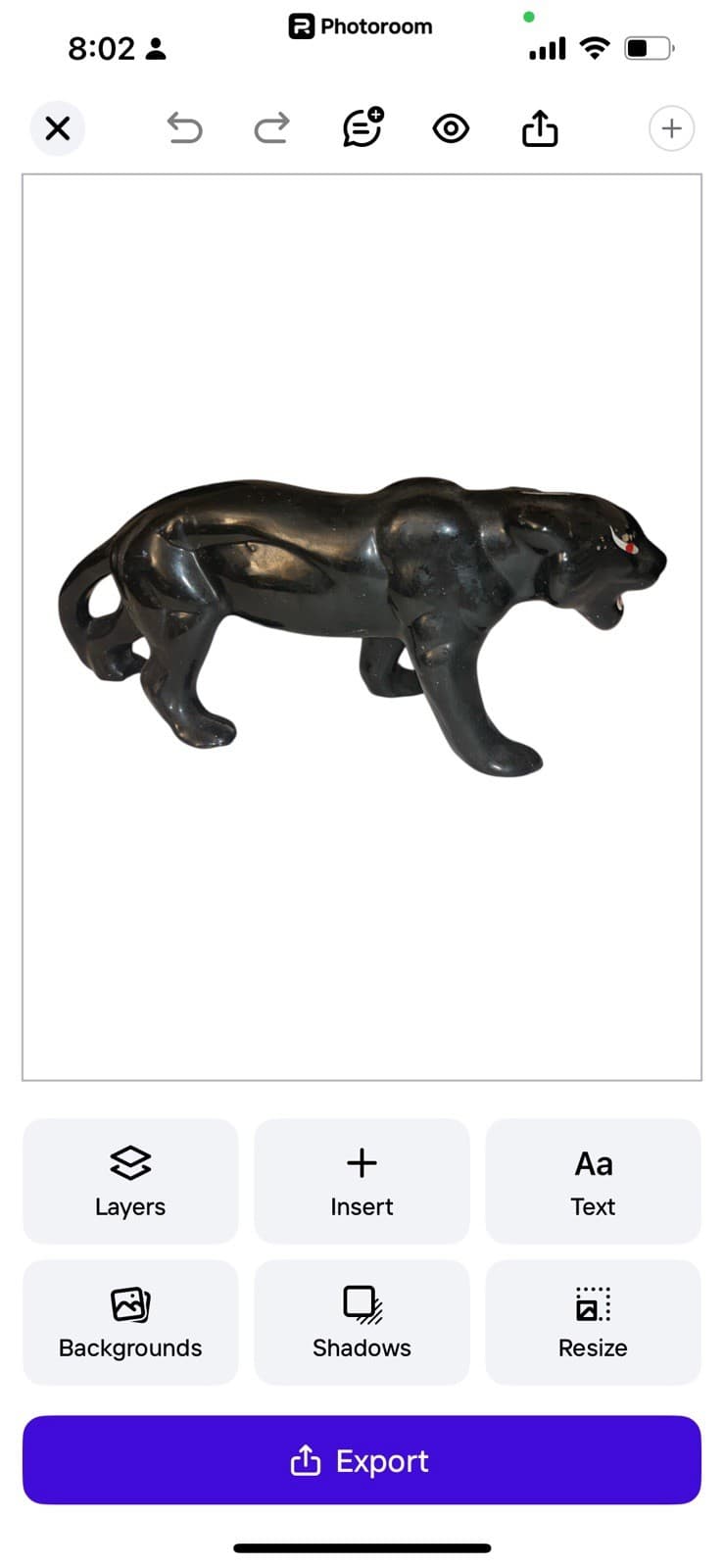 Vintage Black Panther Ceramic Coin Bank Figurine – Mid Century Retro Jungle Cat 3