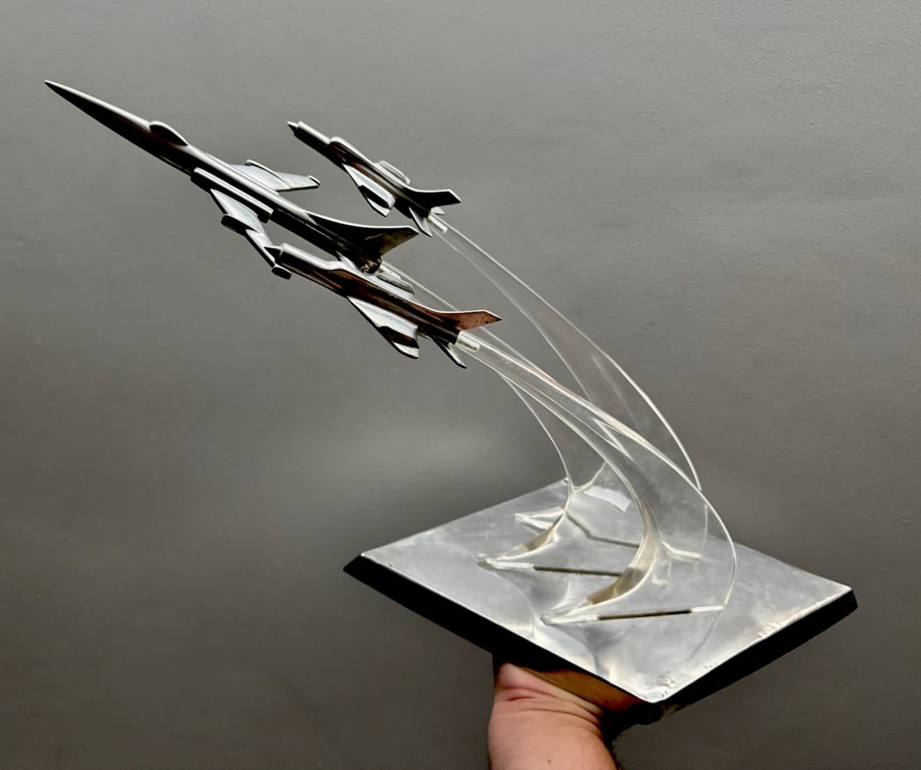 Vintage USSR Space Age Desk Souvenir Devoted to Soviet Aviation USSR Jets 2