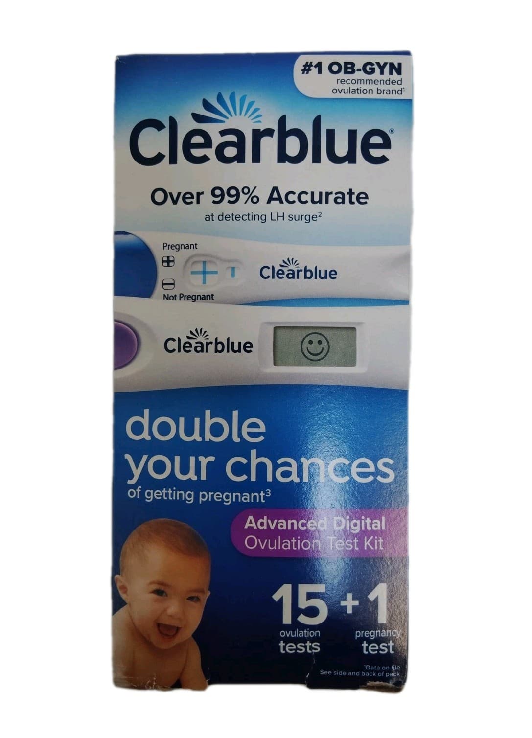 Clearblue Advanced Digital Ovulation & 1 Pregnancy Test Kit 16 Tests