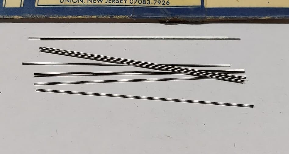 Lot Of 10 - USA Hutchinson .47mm x 2" Low Drill Blank Reamer Pin Gage 2