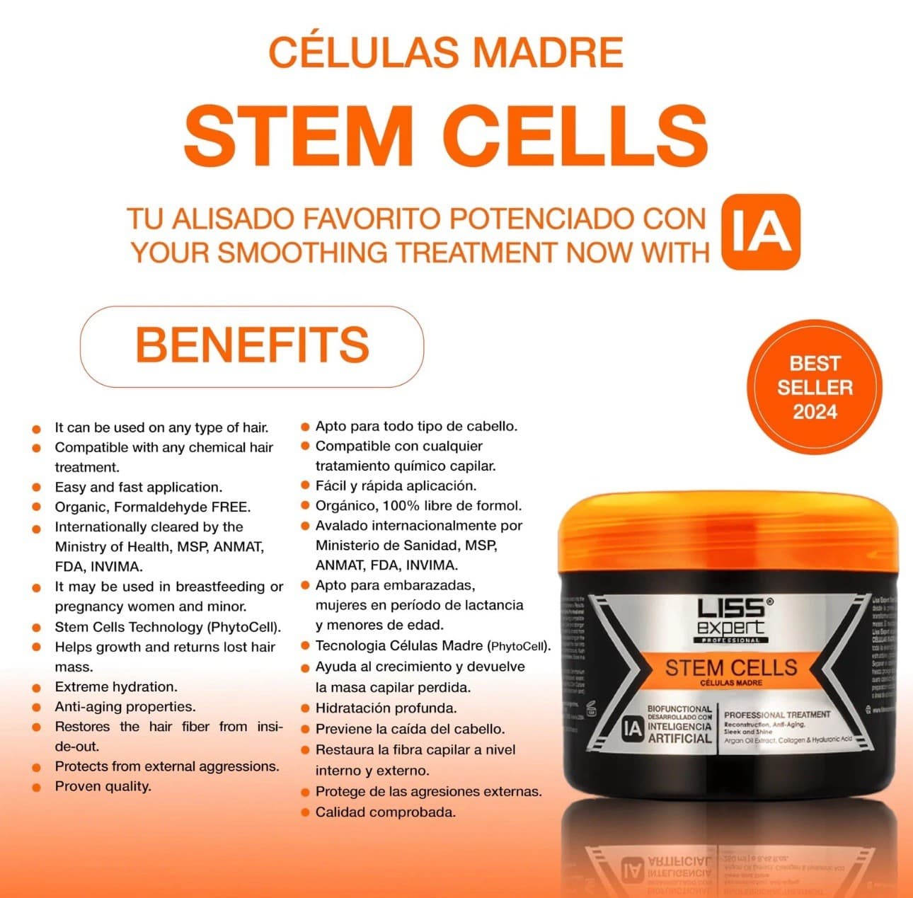 Liss Expert Stem Cells Smoothing Treatment – Organic Keratin & Argan Oil – Na... 3