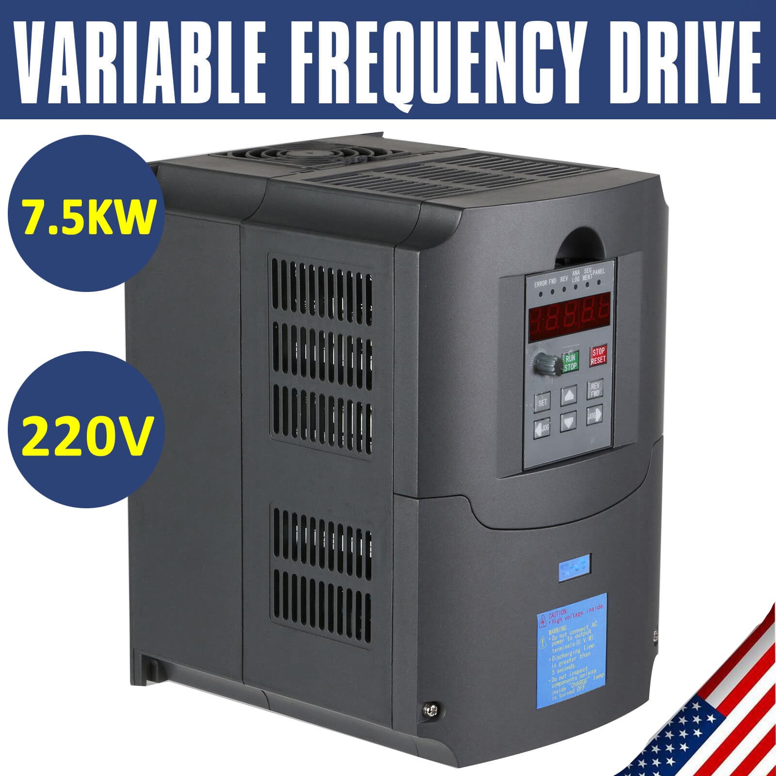 7.5KW 10HP 220V Variable Frequency Drive Inverter Single To 3 Phase CNC VFD VSD