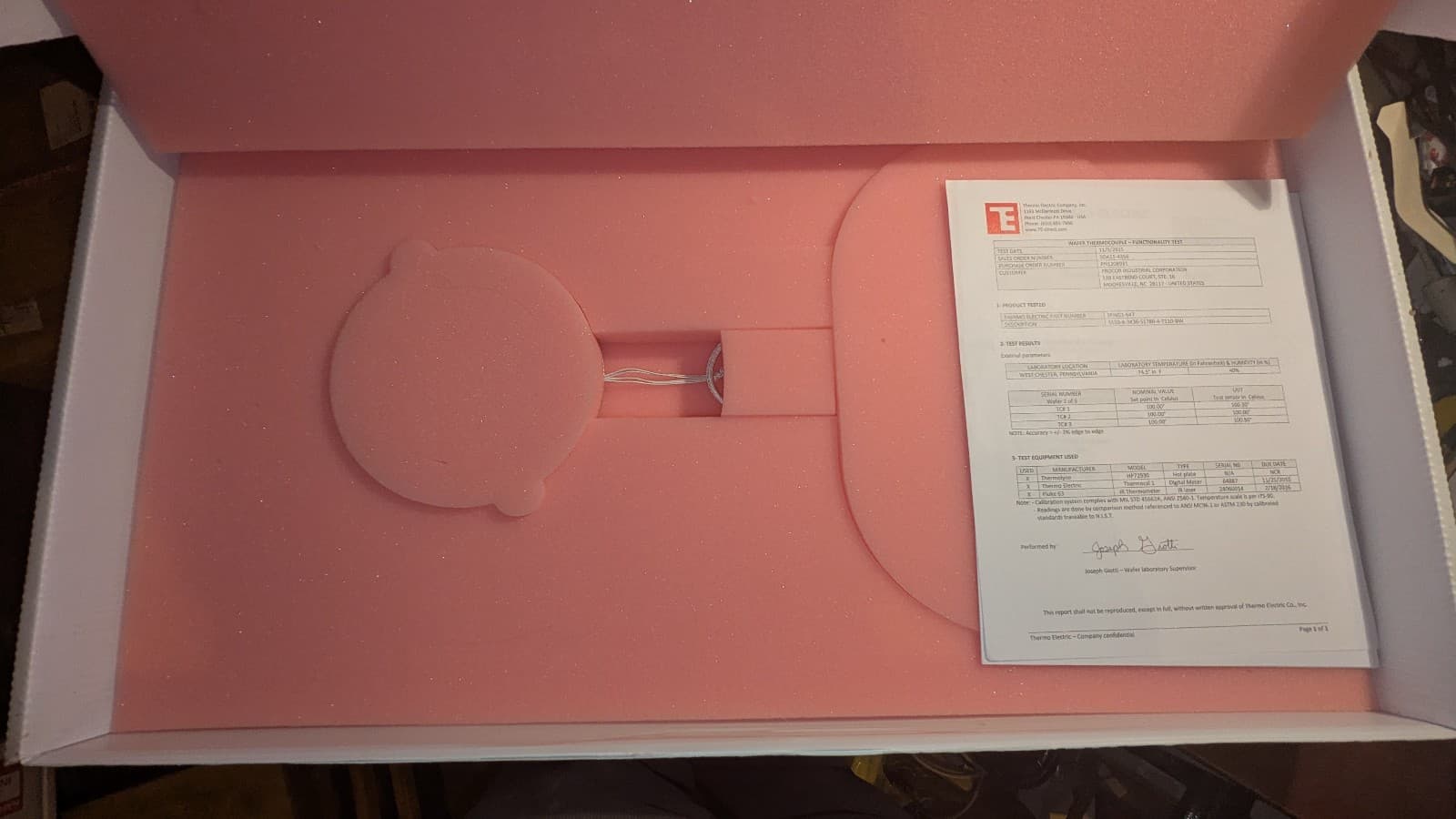 (1) Orbotech / Thermo Electric 150mm Thermocouple Wafer 37-60090 NIB READ 4