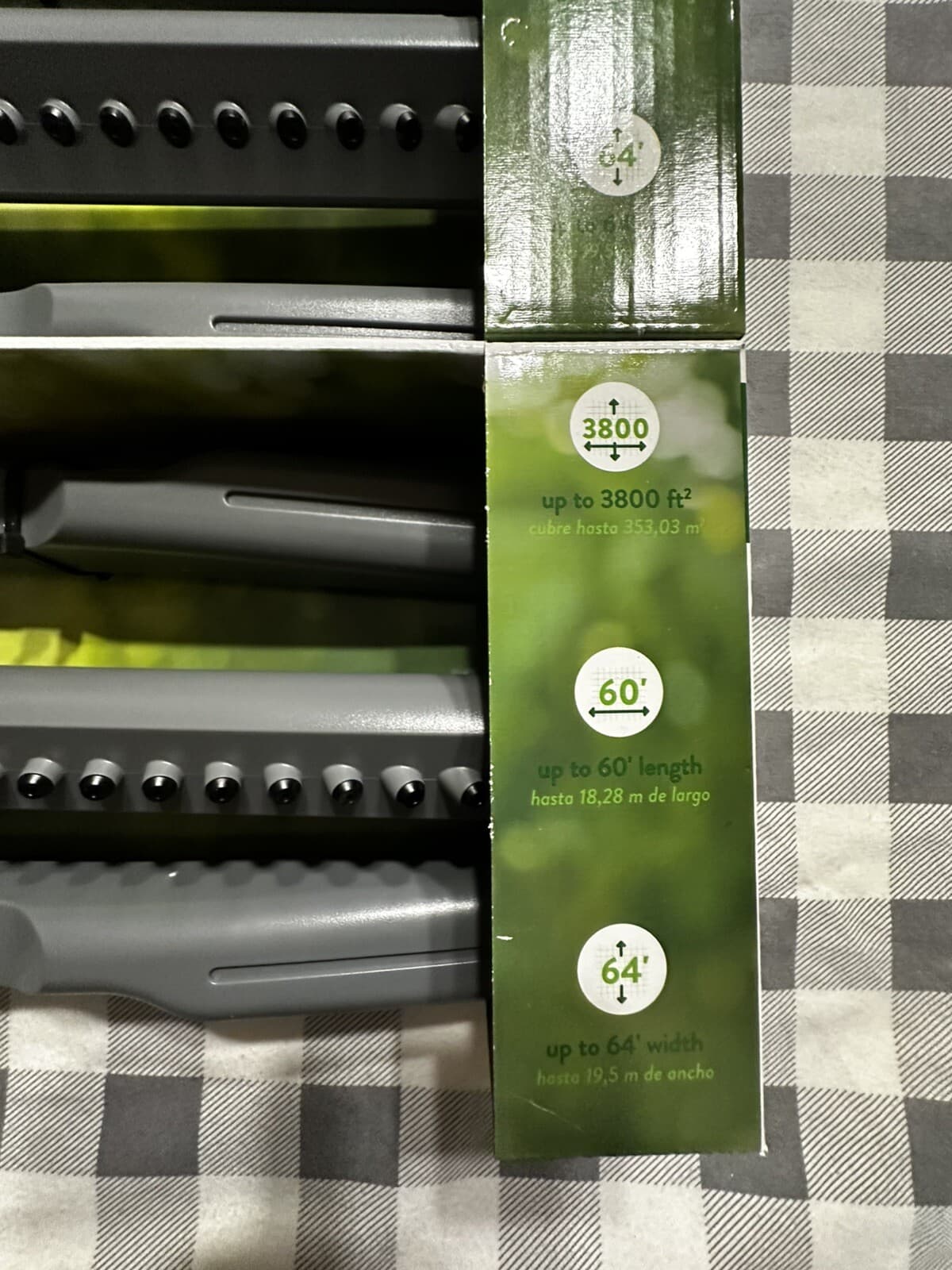 NIB Lot Of 3 Orbit 3800 SQ. FT. Gear Driven Straight Bar Oscillator Sprinklers 4