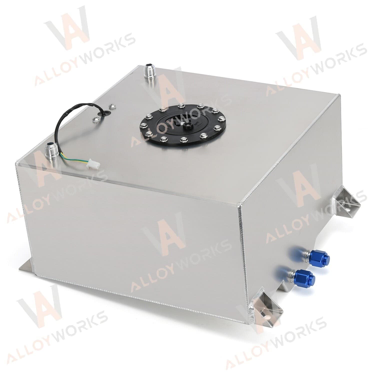 NEW 40L 10 Gal Aluminum Fuel Surge Cell Tank Fitting Sensor Foam Inside 4