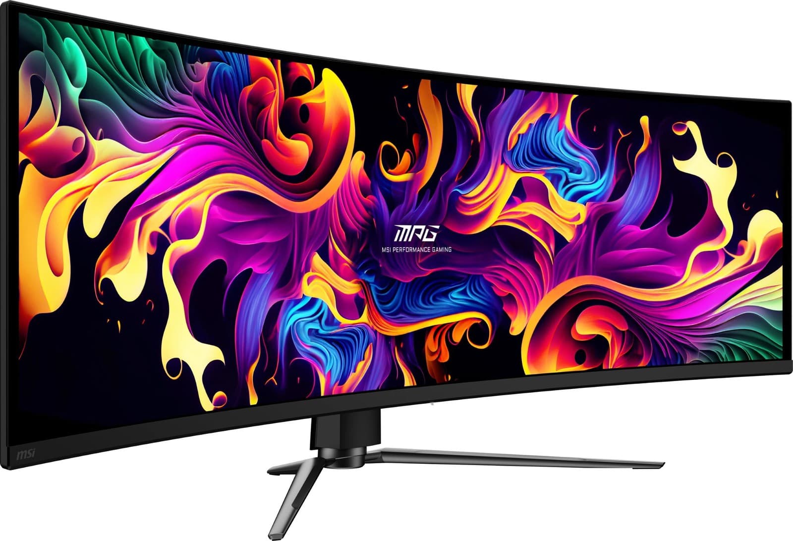 MSI MPG 491CQPS QD-OLED 49" DQHD Curved Gaming Monitor, 144Hz/0.03ms HDR 400 2