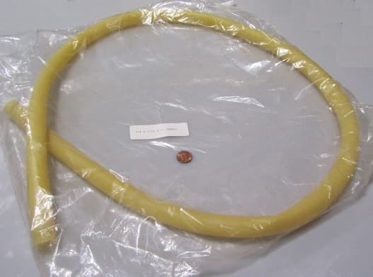 Latex Rubber Tubing Shore A35 Amber 7/8" OD x 3/4" ID x 1/16" Wall x 5 Ft Length 2