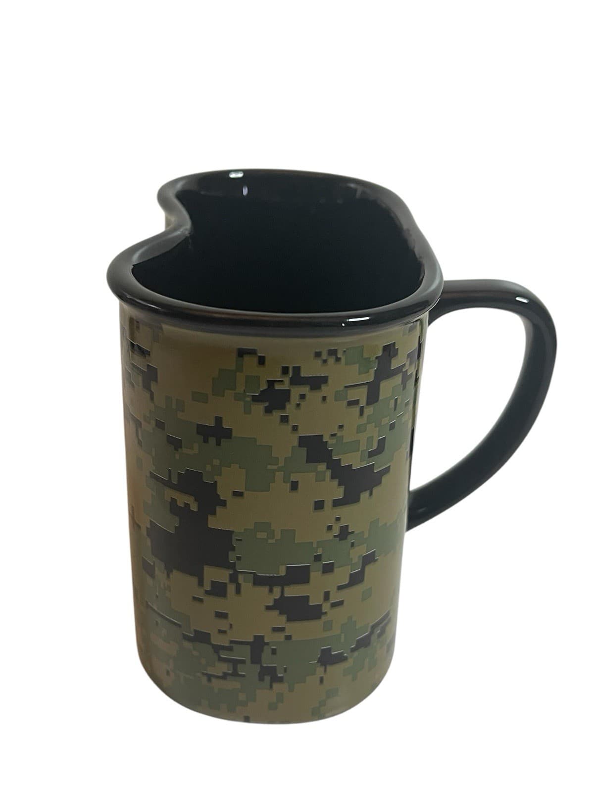 Official USMS Navy Military Marpat Camo Embossed Canteen Ceramic Mug 16 Oz 4
