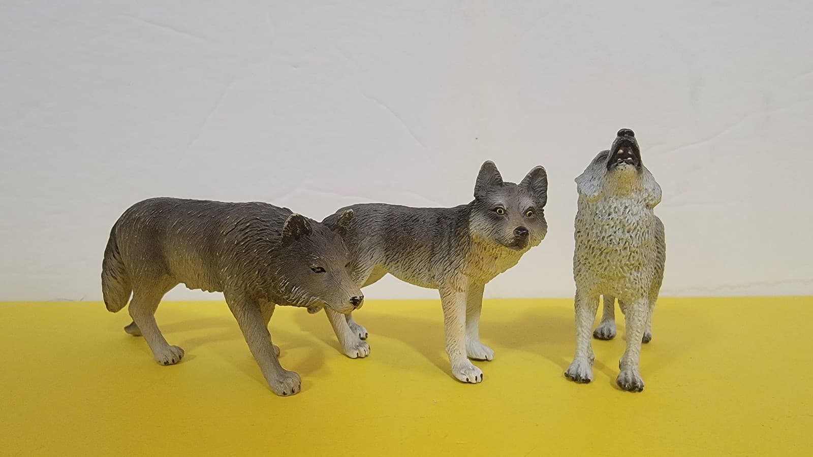 Schleich Mojo 3 Timber Gray Wolves Wolf Adult Wild North American Animal Figures 2