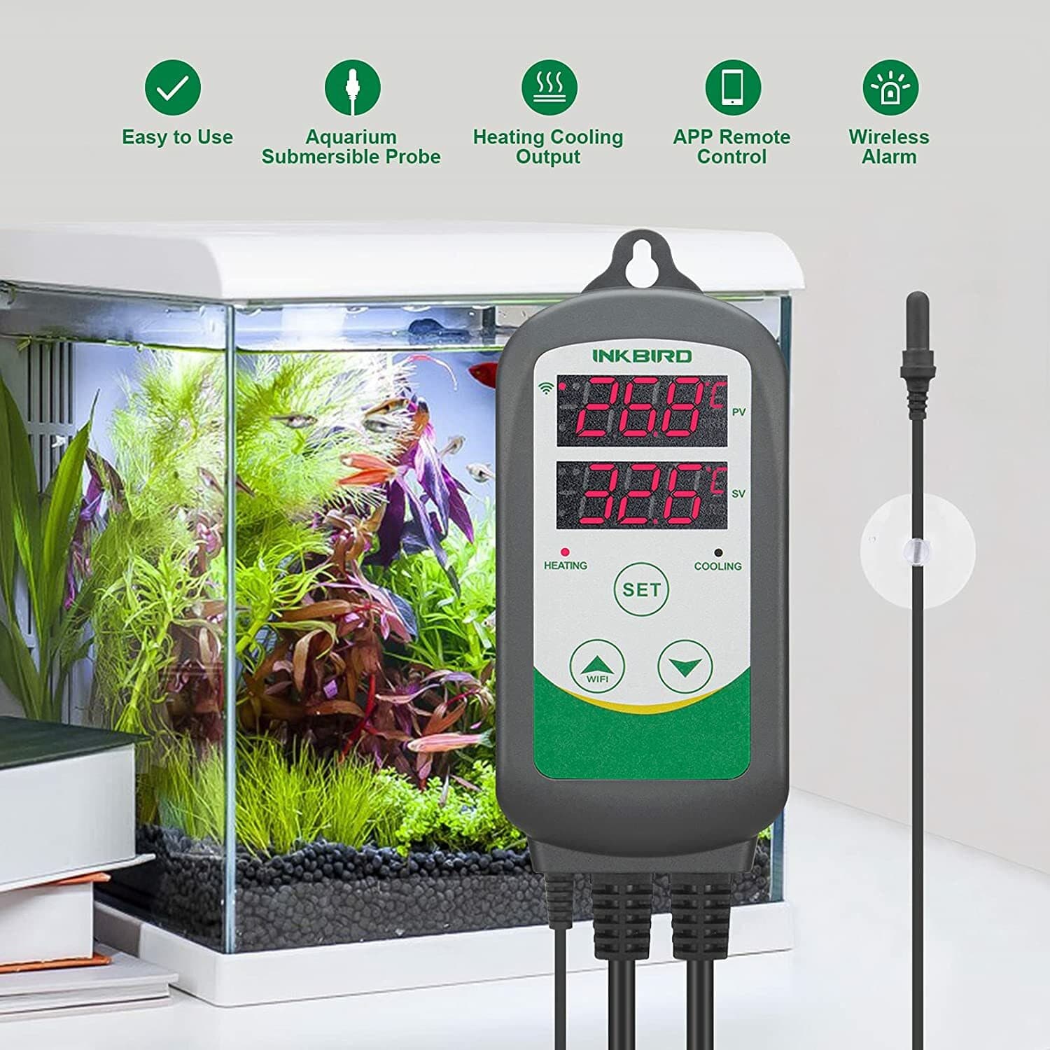 Inkbird Digital Temperature Controller 308 Wifi Aquarium Tank Reptile Waterproof 3