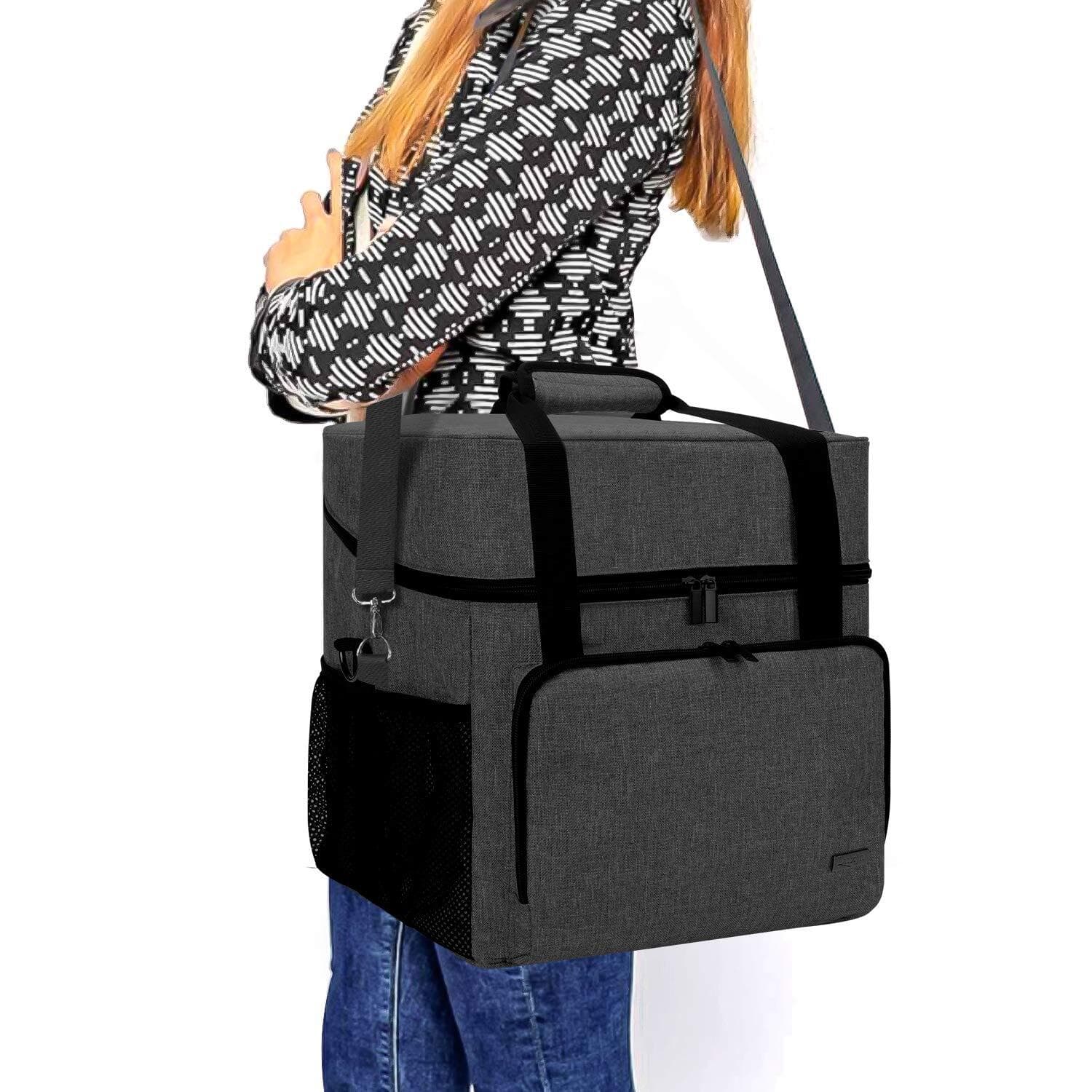 Portable Serger Case with Storage Pockets for Most Standard Overlock Machines 6