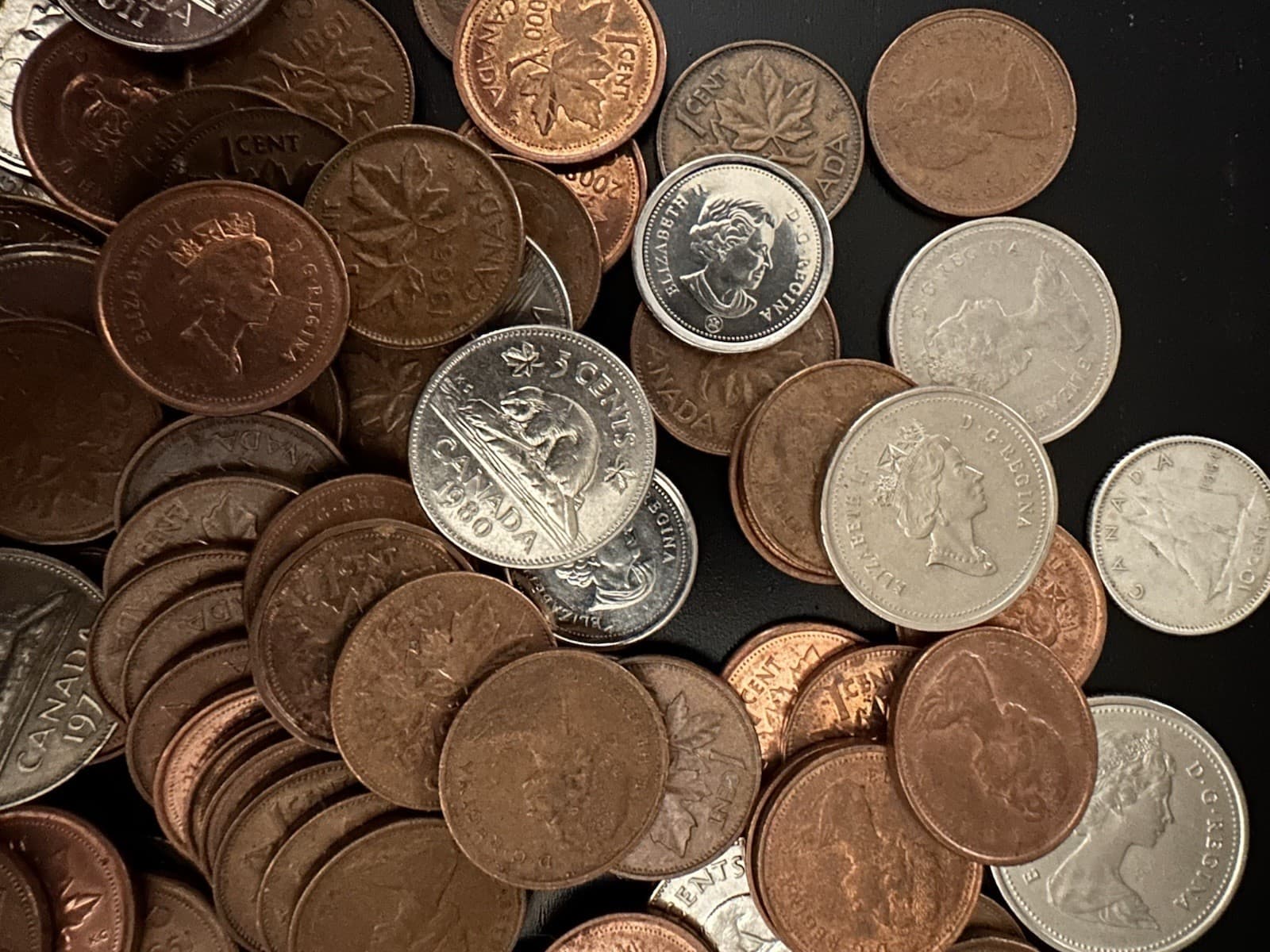 Lot of Various Canada Coins Circulated Various years  6