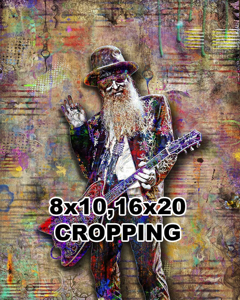ZZ TOP Billy Gibbons 12x18inch Poster Artwork  ZZ Top Tribute Free Shipping 4