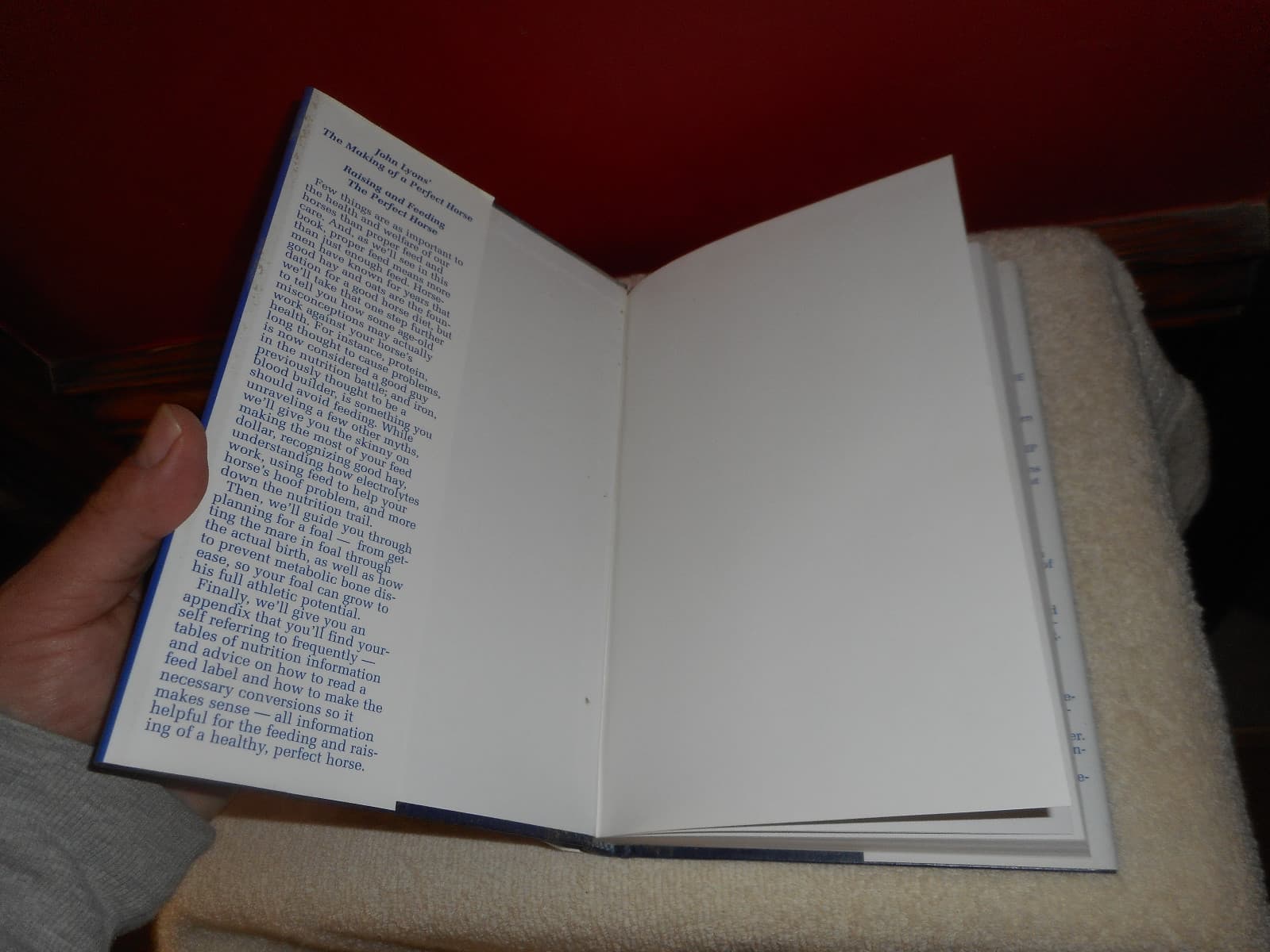 Raising and Feeding the Perfect Horse John Lyons HC/DJ Equestrian Care Book 4