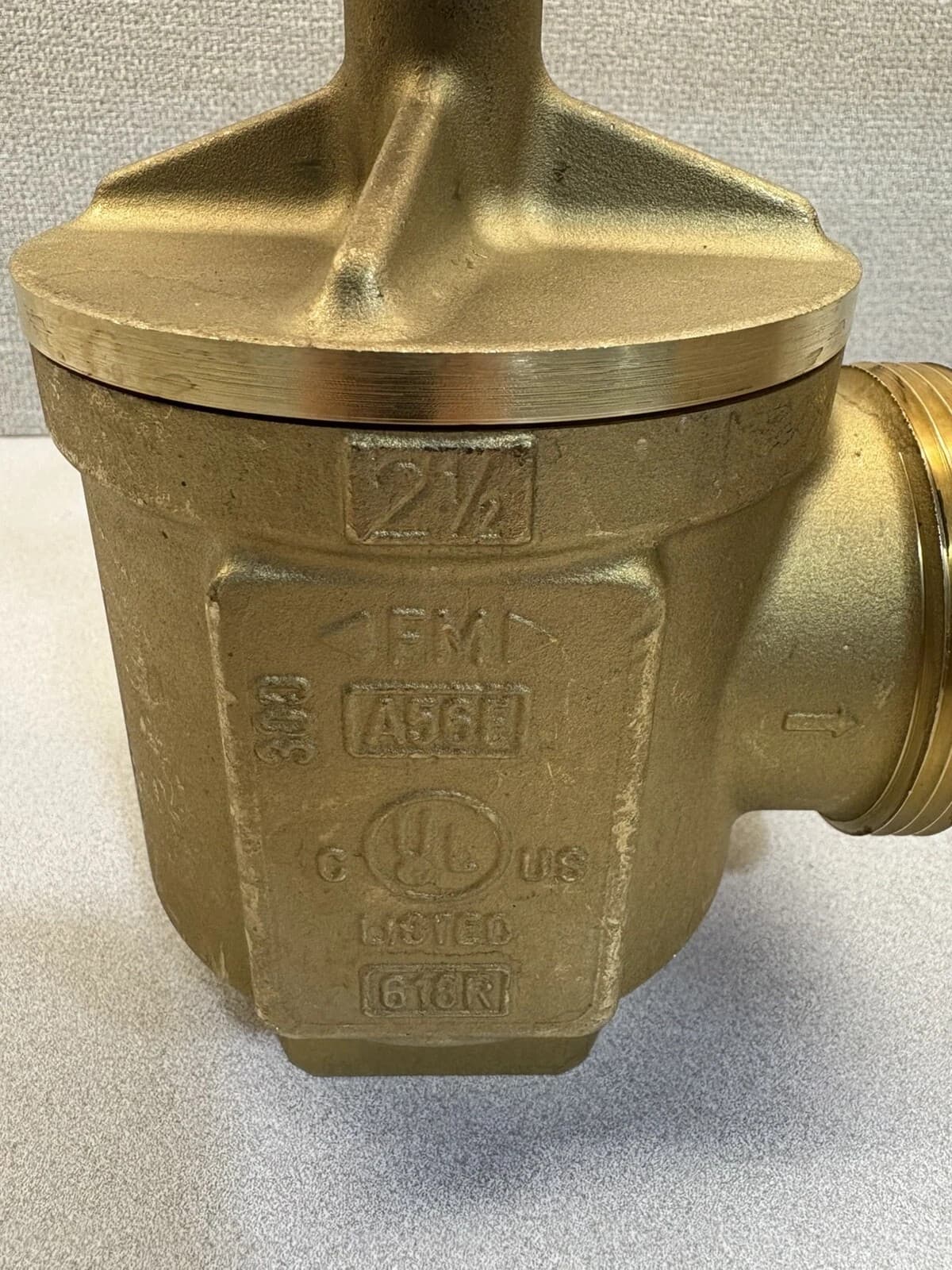 2-1/2 in. GIACOMINI Fire Angle hose valve. Female x Male A56E 2