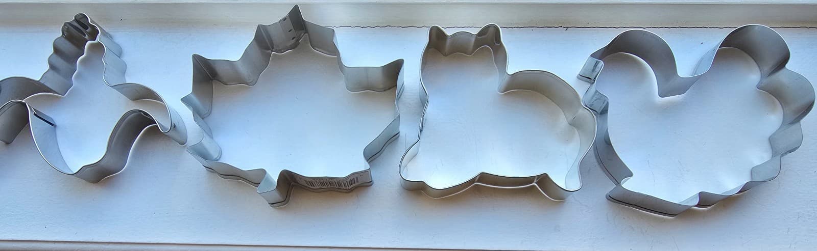 Lot (12) Metal Cookie Cutters: Squirrel, Turkey, Pumpkin, Leaves, More 3