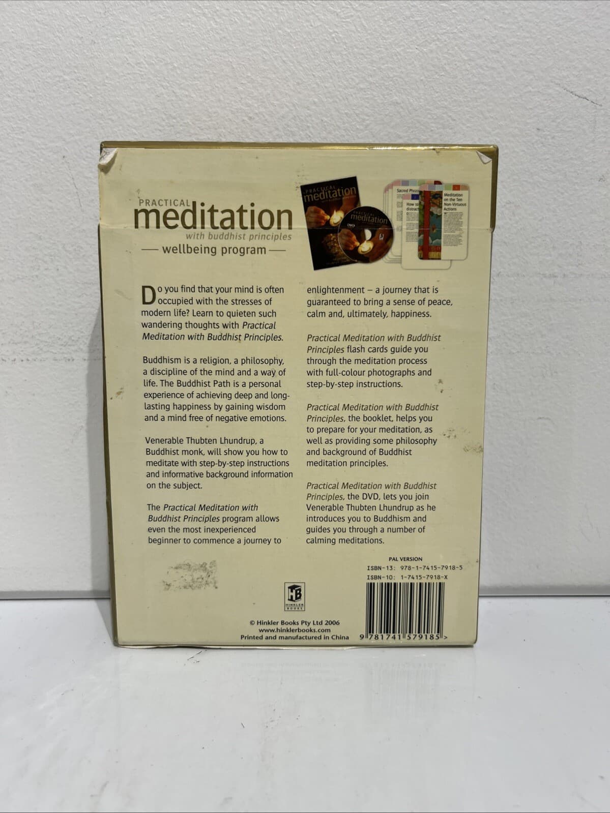 Practical Meditation with Buddhist principles (DVD+Cards) - G/VGC - PAL 2
