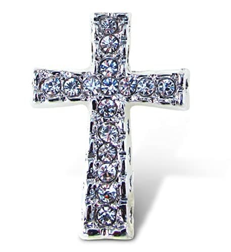 COTA Global Cross Silver Sparkling Rhinestones Fridge Magnet - Christian  2