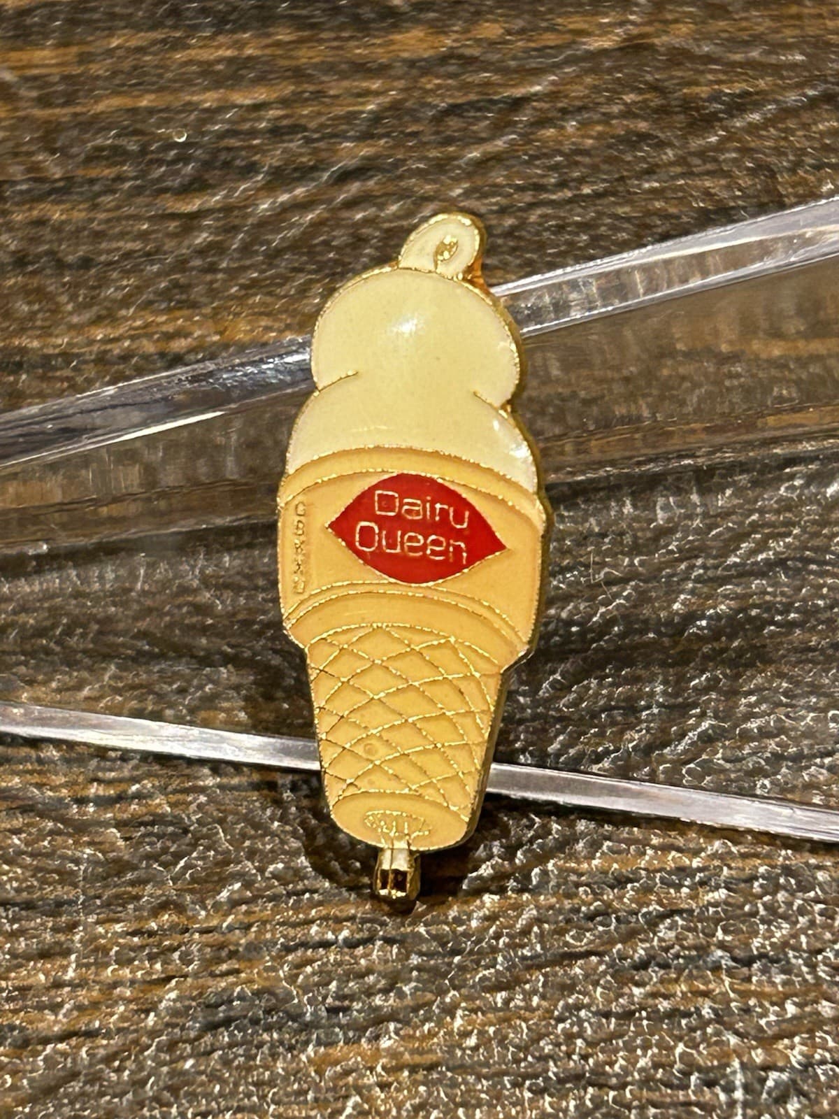 Vintage - Dairy Queen Pin - Tiny Ice Cream Cone 5