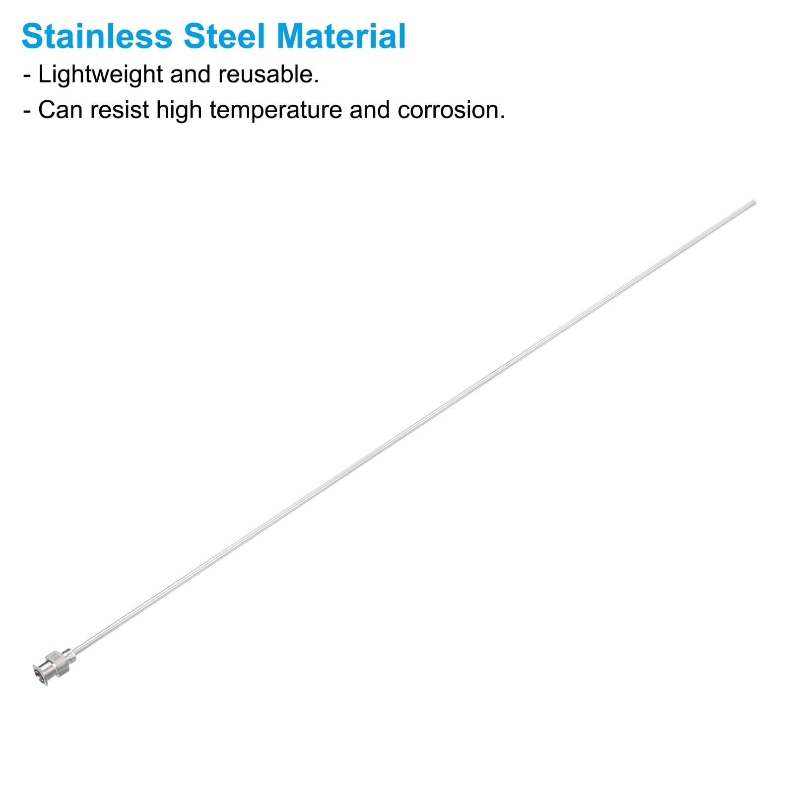 10Pcs 14Gax12" Blunt Dispensing Needle Tips Stainless Steel Silver 3