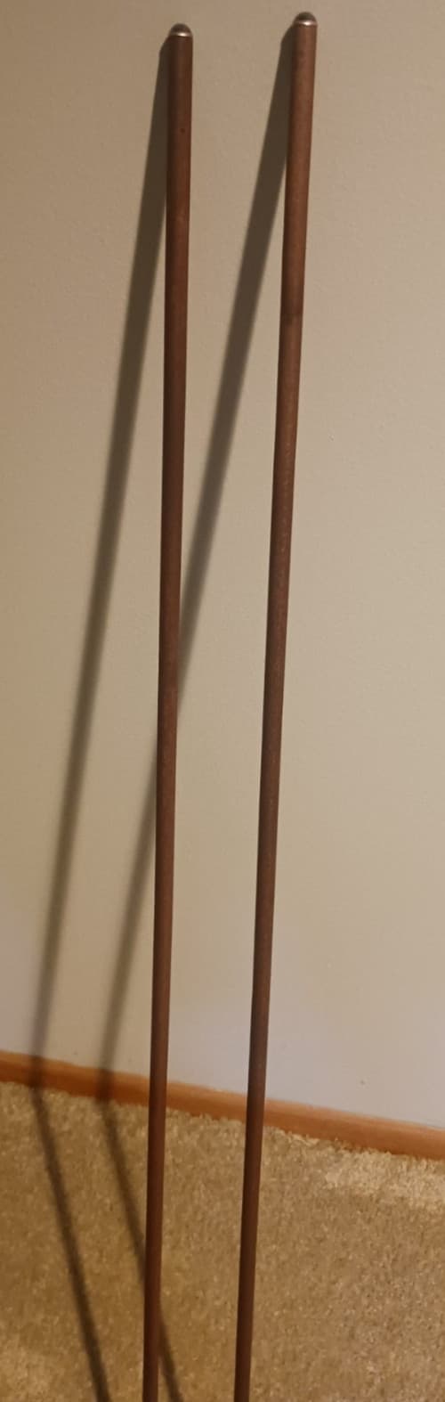 Stained Only (Your Choice of Stain and Size) Pair - Wooden Golf Alignment Sticks 3