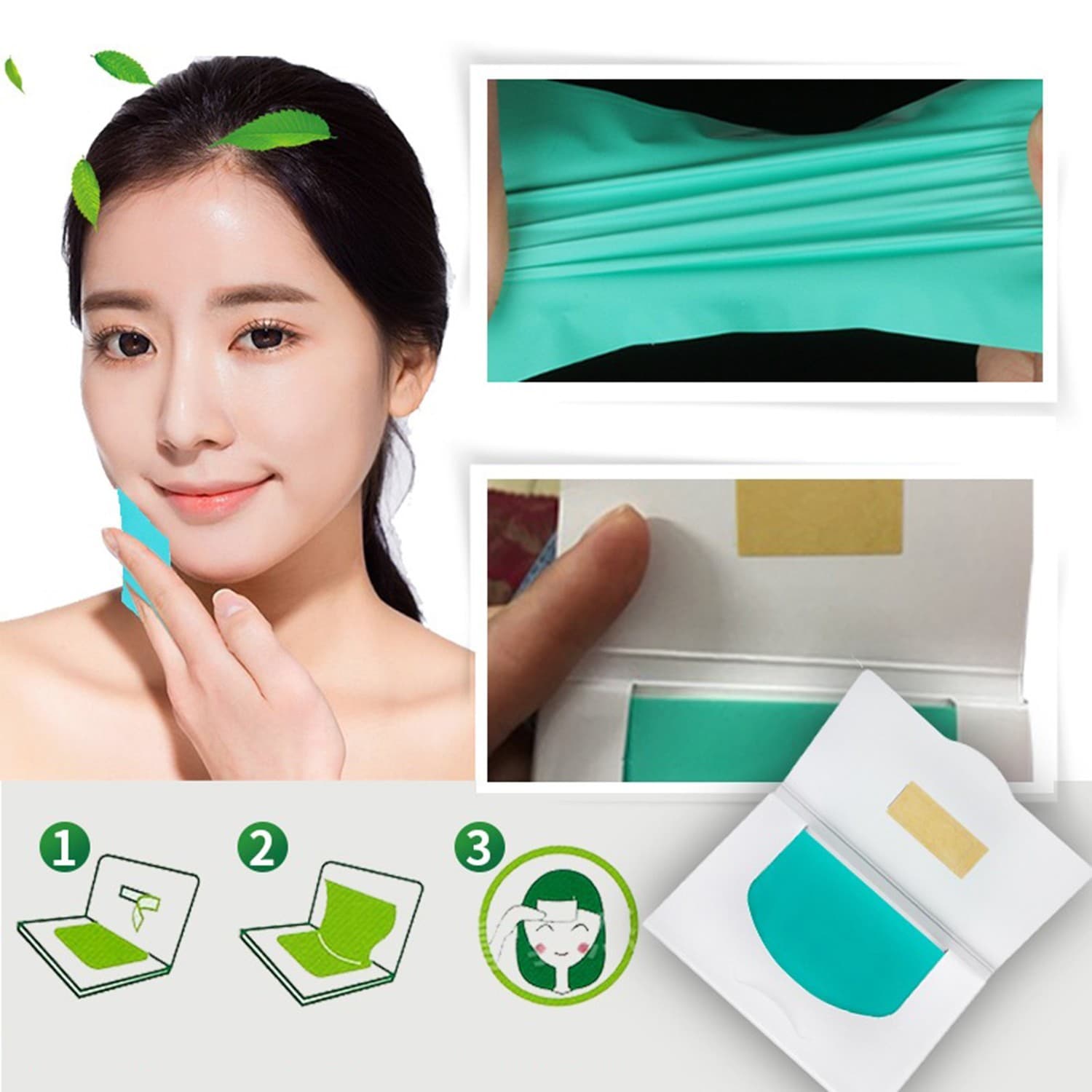 5 Package Mentholatum Acnes Oil Control Film Refreshing Oil Blotting Paper 5