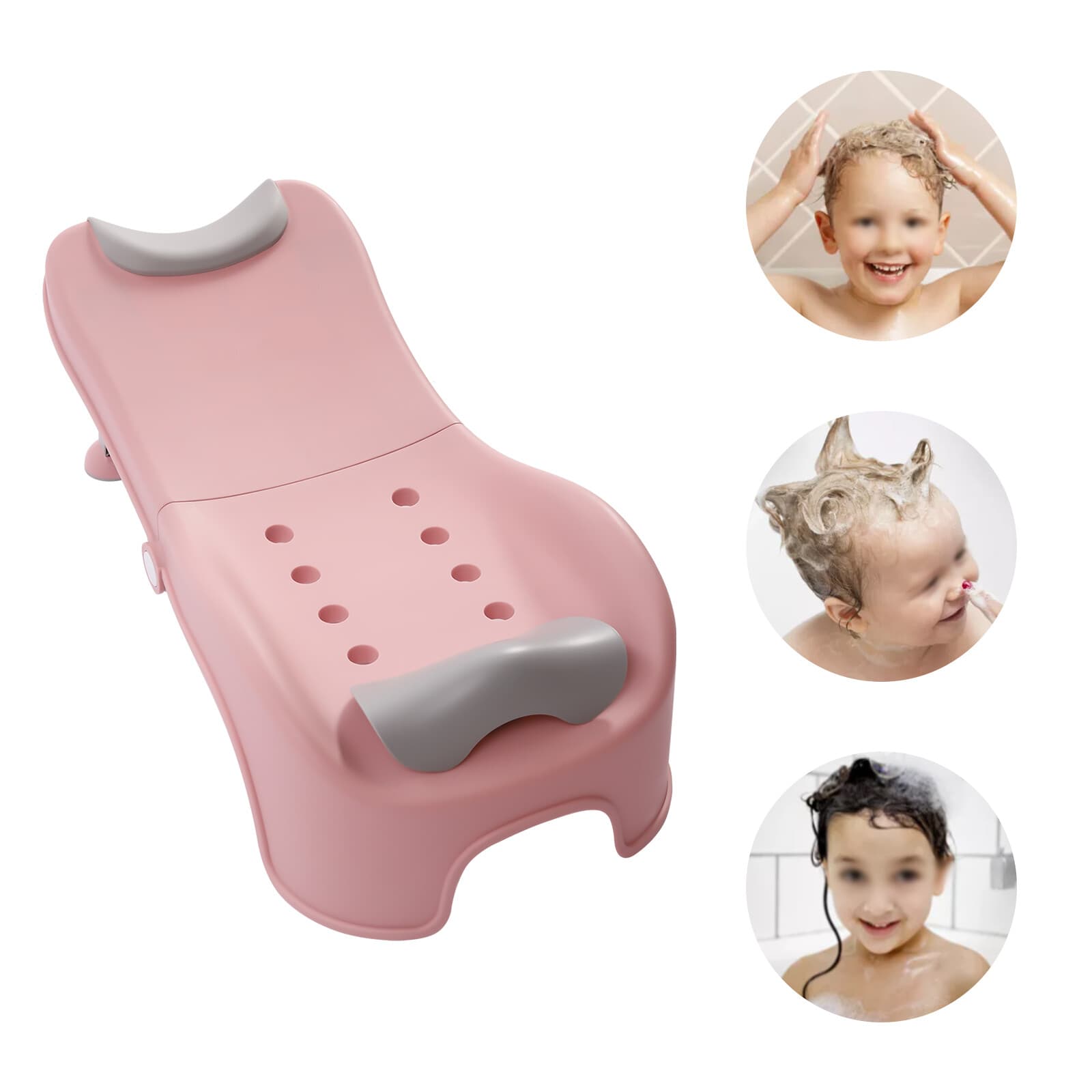 Adjustable Children's Shampoo Chair Suitable for 0-5 Years Household Foldable 3