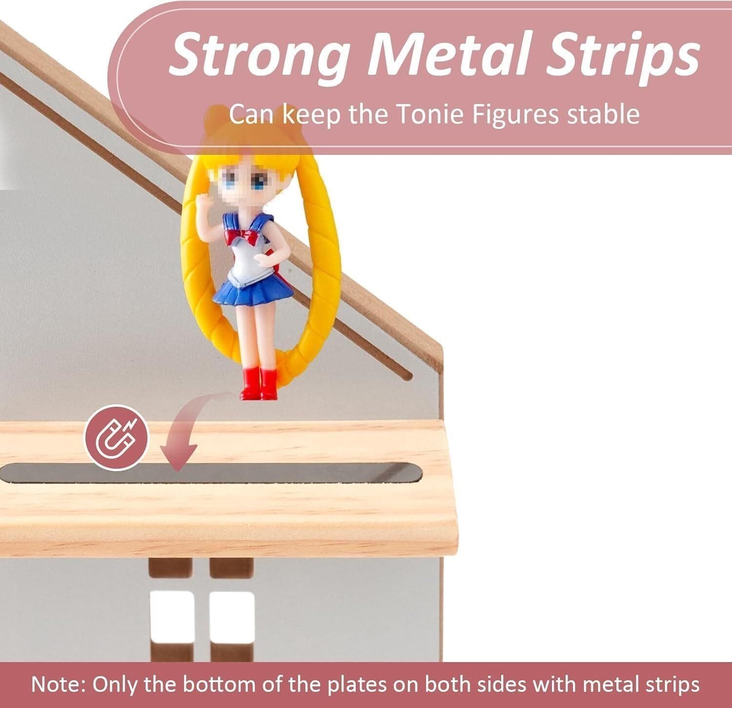 Tonie Box Shelf for Tonie Box and Holds 30 Tonies and Charger Magnetic Shelf NEW 4