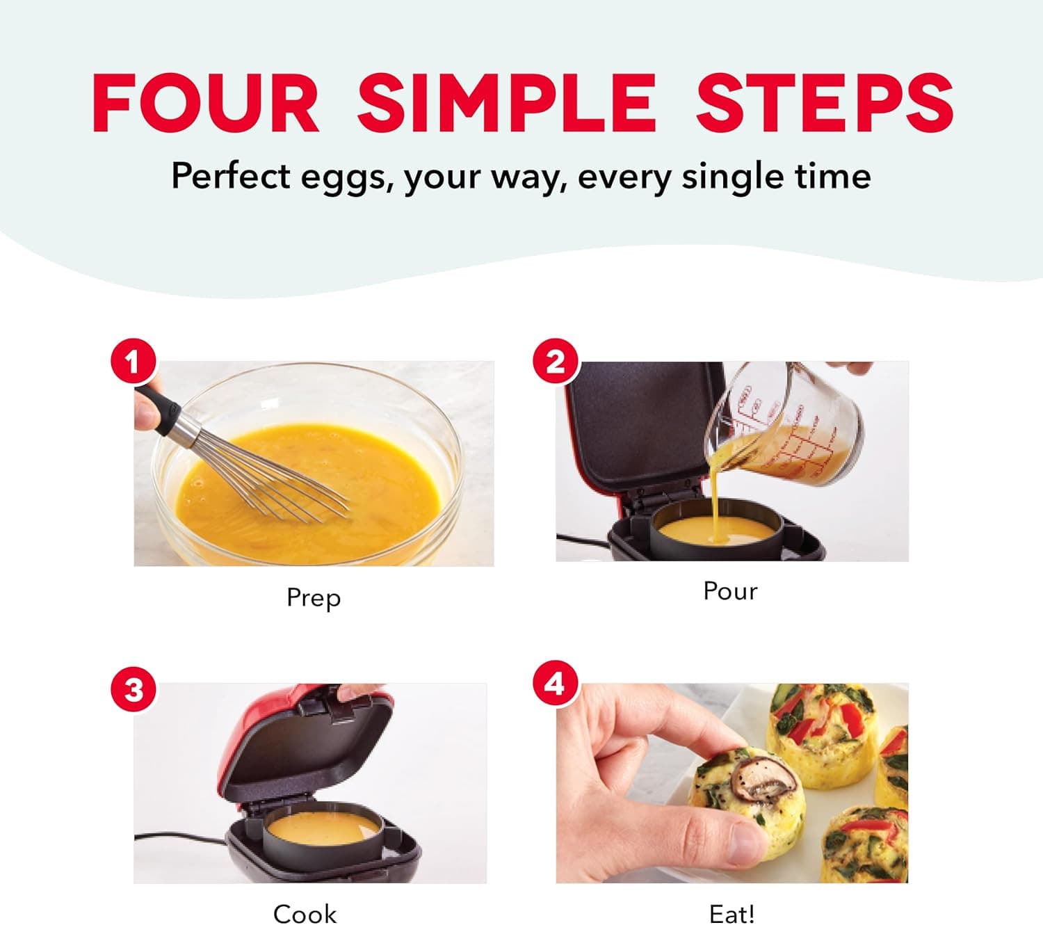 Deluxe Sous Vide Style Egg Bite Maker with Silicone Molds for Breakfast Sandwich 4