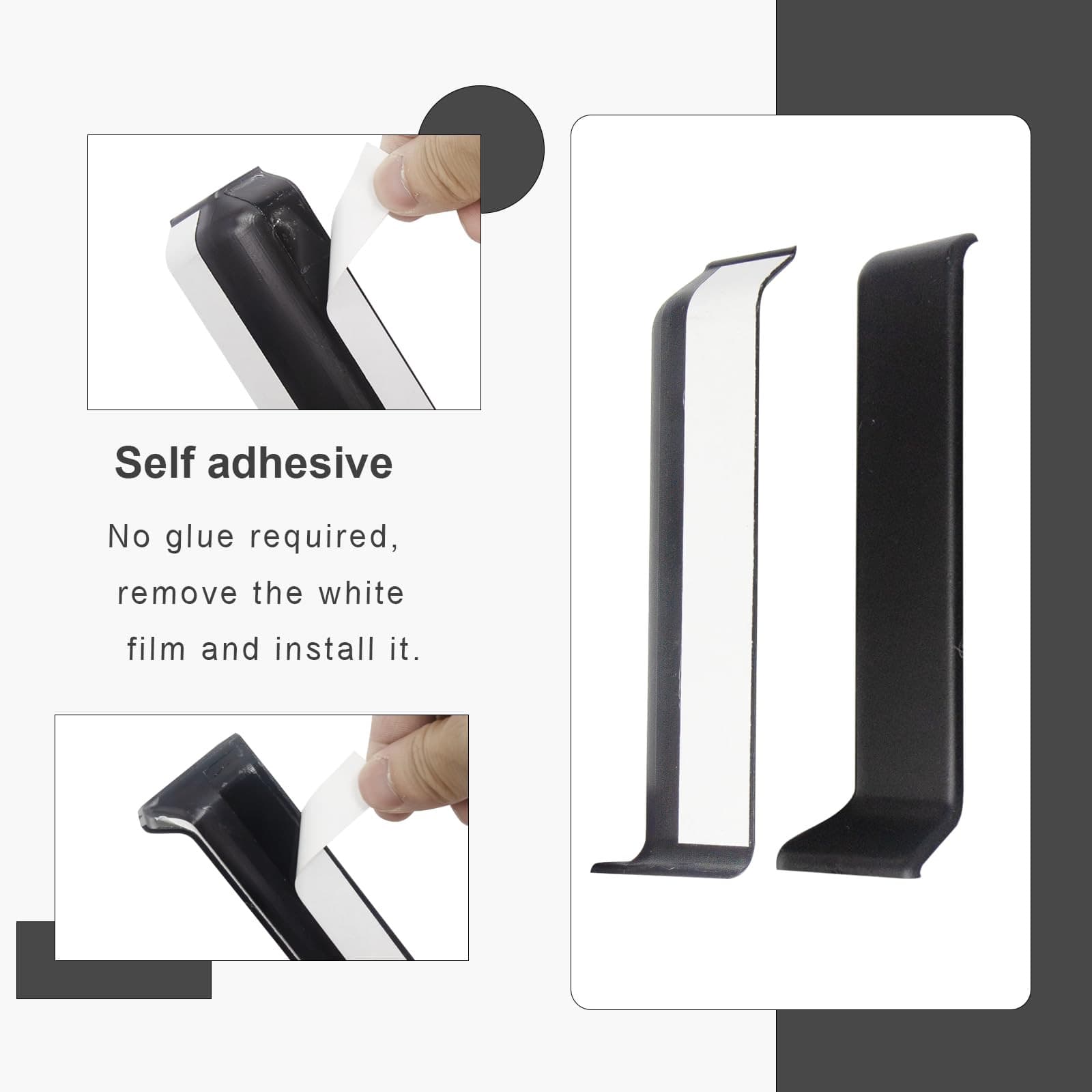 Self Adhesive Baseboard Corner Blocks, 4inch(Width)3 Inside + 3 Outside Corne... 5