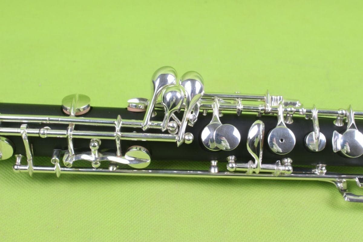 Yinfente Oboe C key Ebonite Wood Silver Plated 3rd Octave left F with case Bag 6