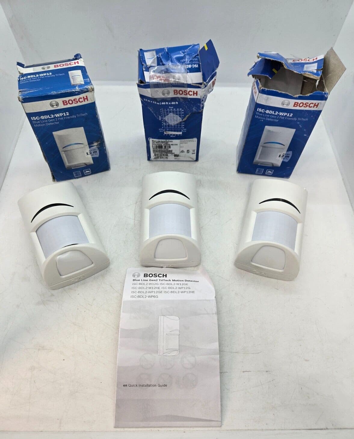 [LOT OF 3]  BOSCH ISC-BDL2-WP12 Motion Detector   FAST FREE SHIPPING b