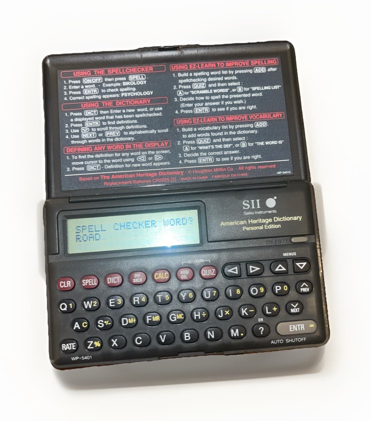 Seiko Instruments American Heritage Dictionary Personal Edition WP-5401 2