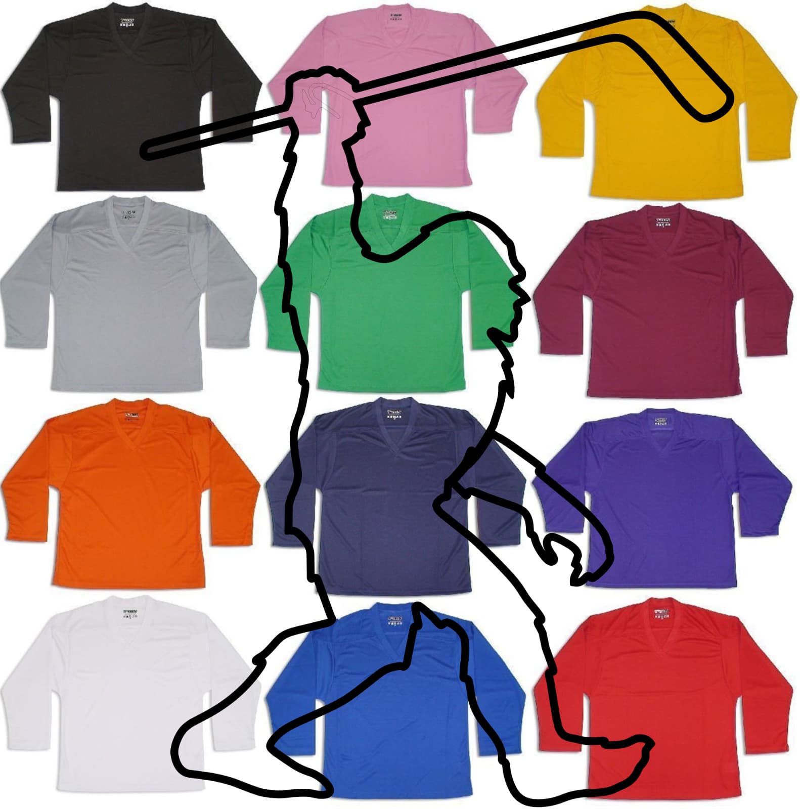 Bigfoot Yeti Ice Hockey Jersey with Your Name & Number on the back 2