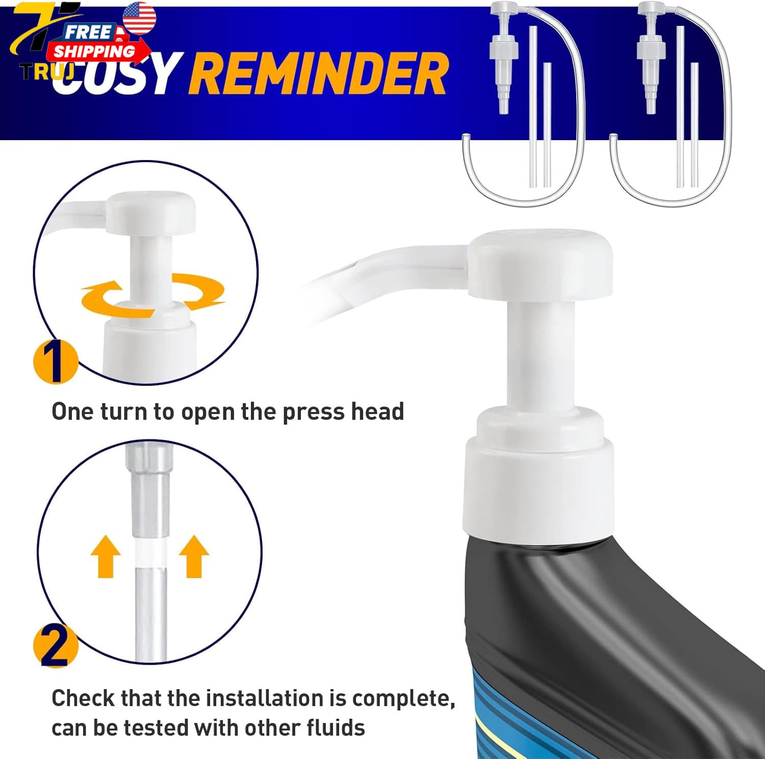 Fluid Pump for Quart Bottles Transfer Gear Oil Transmission and Differential 5