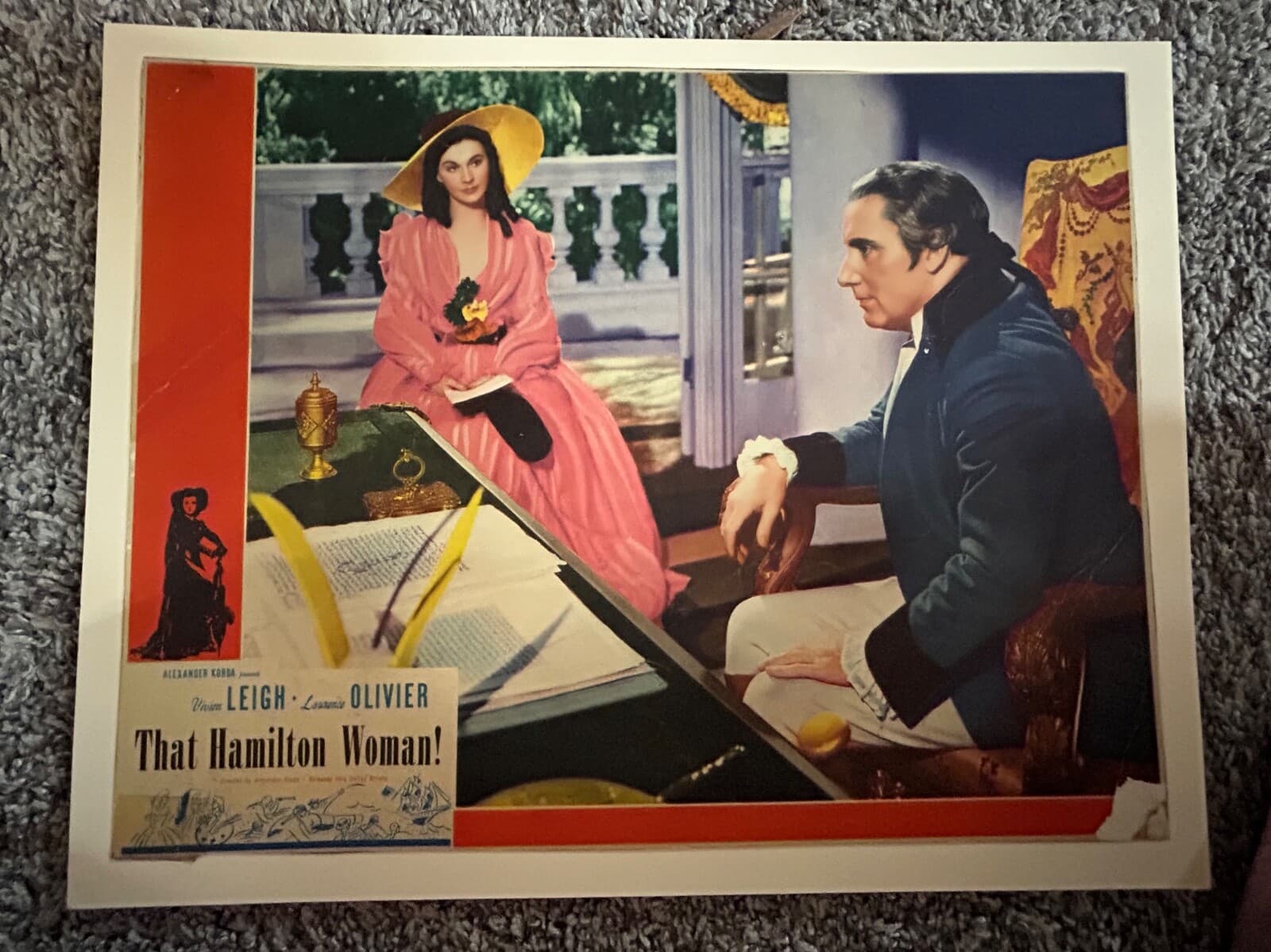 Vintage Movie Lobby Cards (3) "That Hamilton Woman" 1941 2