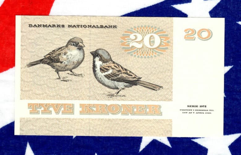 World Banknotes Denmark 20 kroner P-49b.1 1981 UNC C1812K 6421833 3