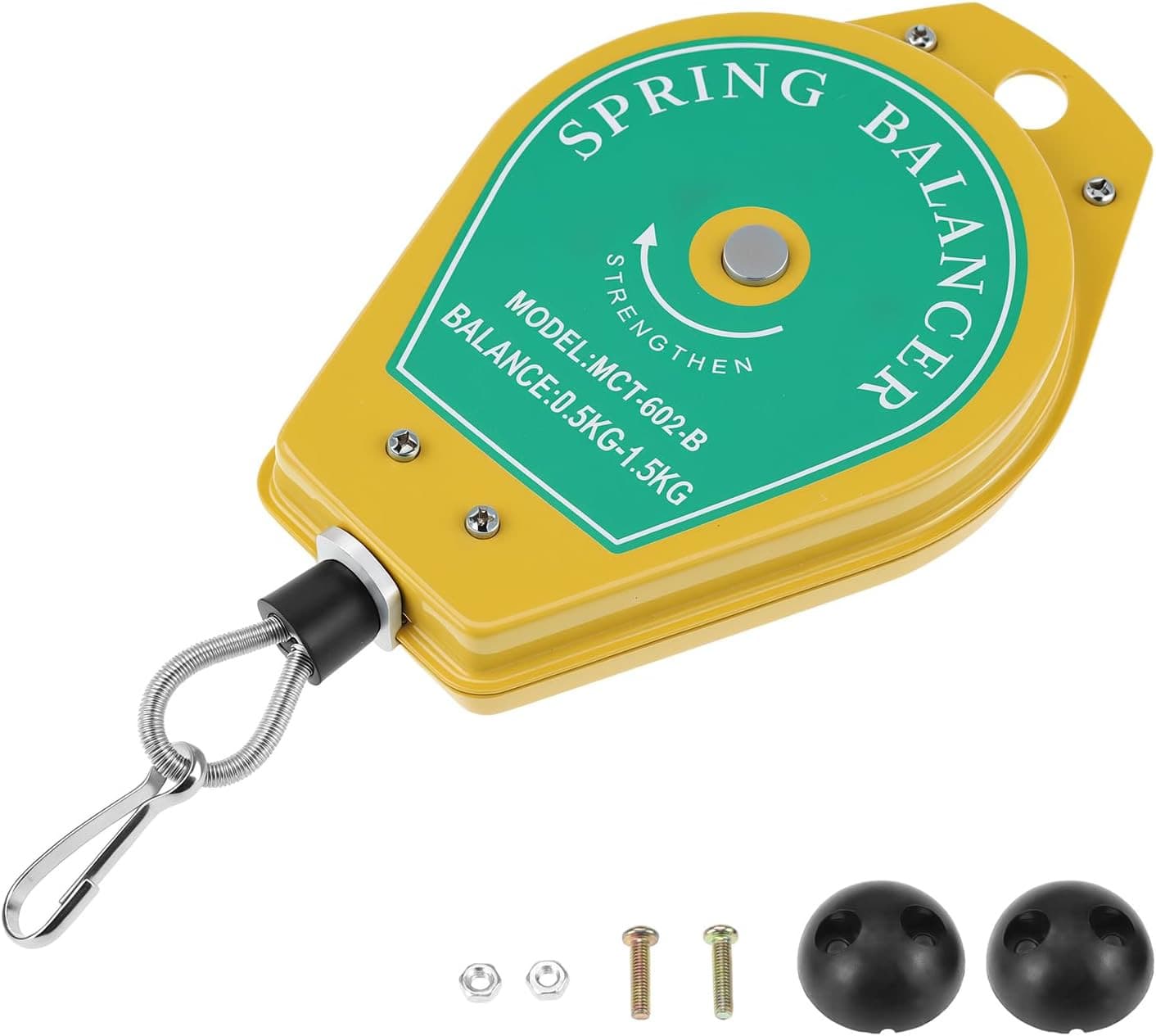 4 Pack Retractable Spring Balancer Tool Holders 0.5–1.5kg Load Capacity Steel 4X 2