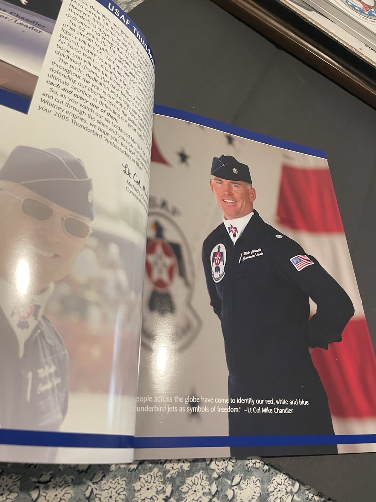 USAF Thunderbirds 2005 VIP Yearbook Lt Col Michael Chandler Leader Nellis AFB 2