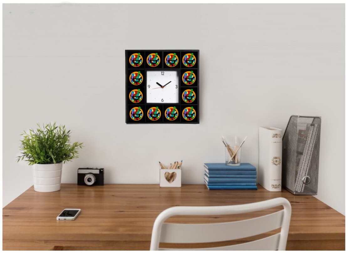 Pink Floyd 1968 World Tour around the Clock with 12 surrounding images 2