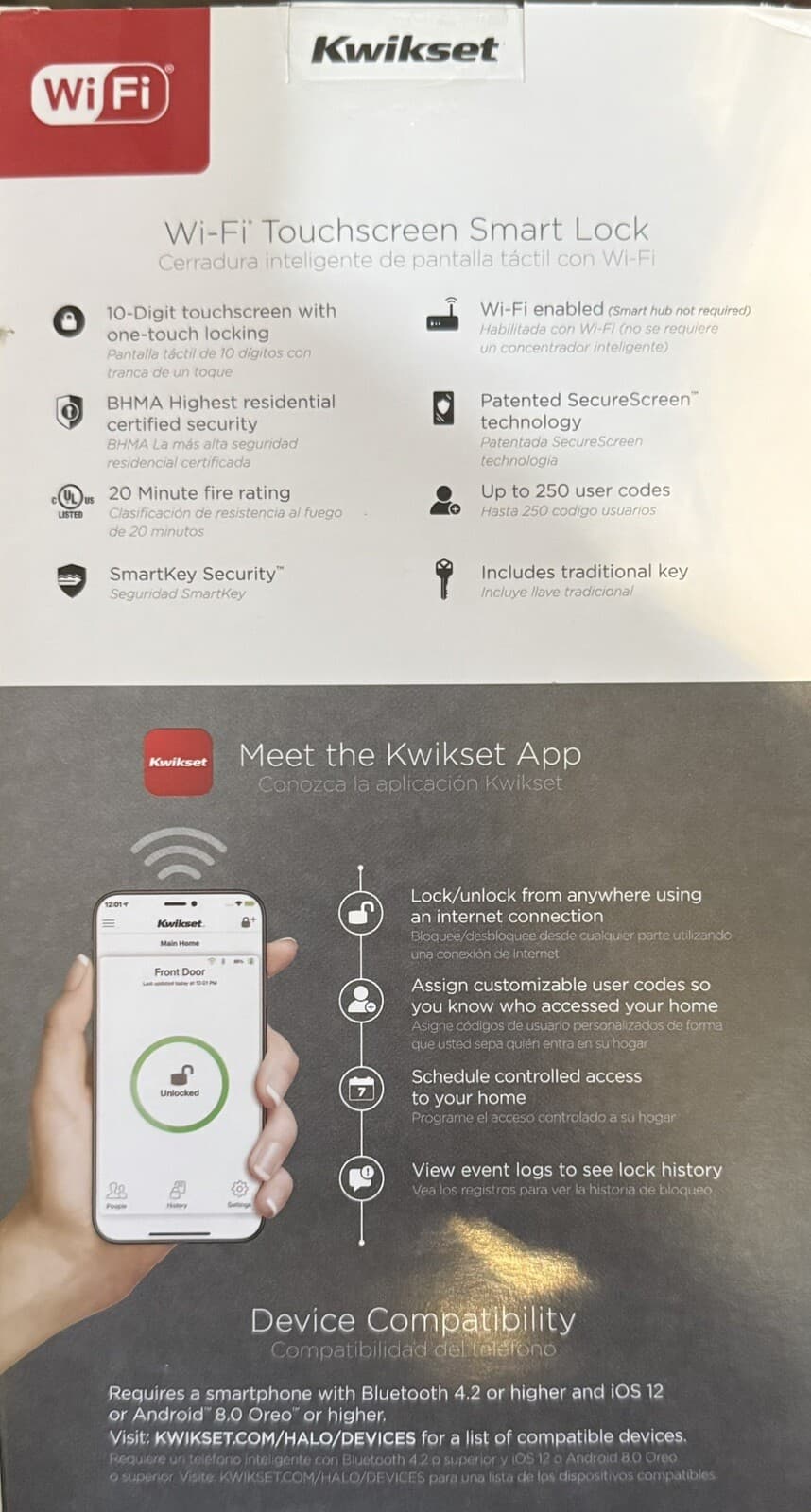 Halo Touchscreen Wi-fi Enable Smart Lock 2