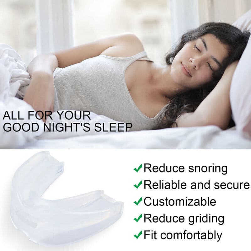 New Stop Snoring Mouth Piece Sleep Apnea Night Guard Anti Snore Device Silicon 6